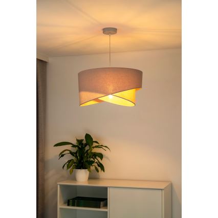 Duolla - Csillár zsinóron CELLO 1xE27/40W/230V átm. 45 cm rózsaszín