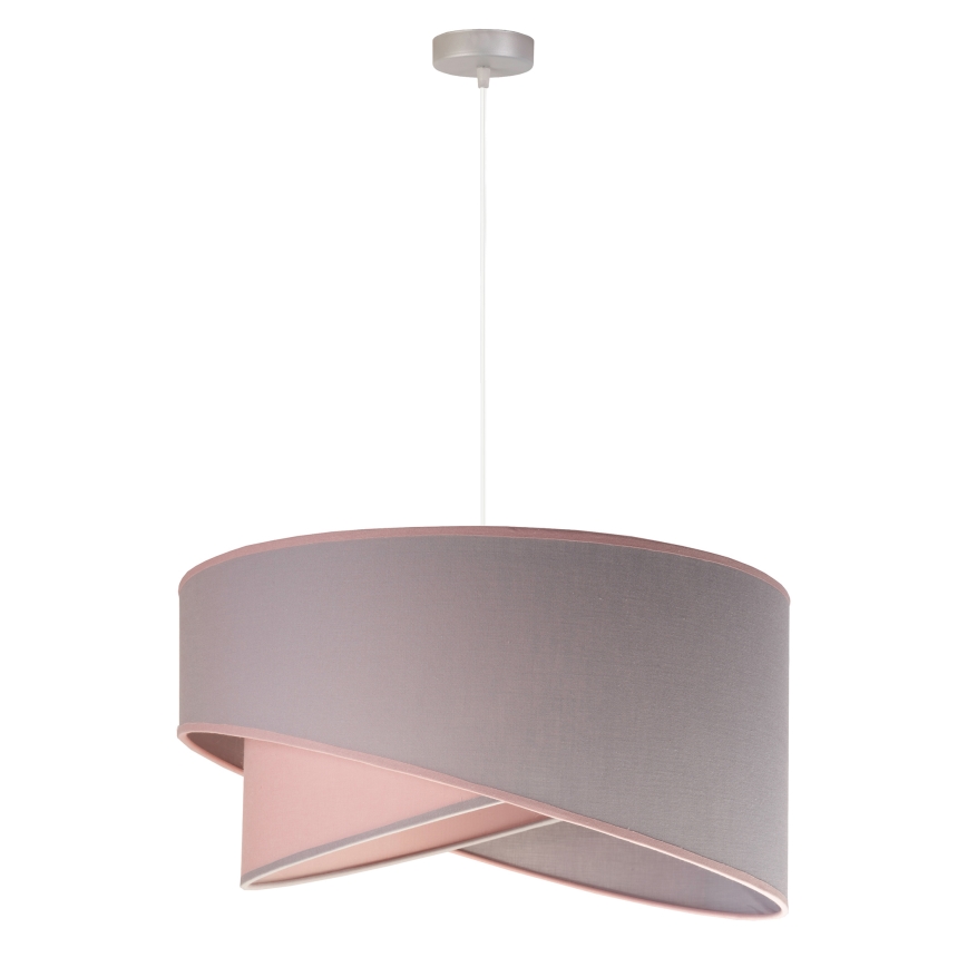 Duolla - Csillár zsinóron CELLO 1xE27/40W/230V átm. 45 cm rózsaszín