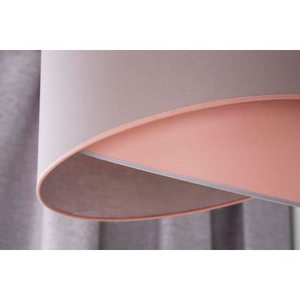 Duolla - Csillár zsinóron CELLO 1xE27/40W/230V átm. 45 cm rózsaszín