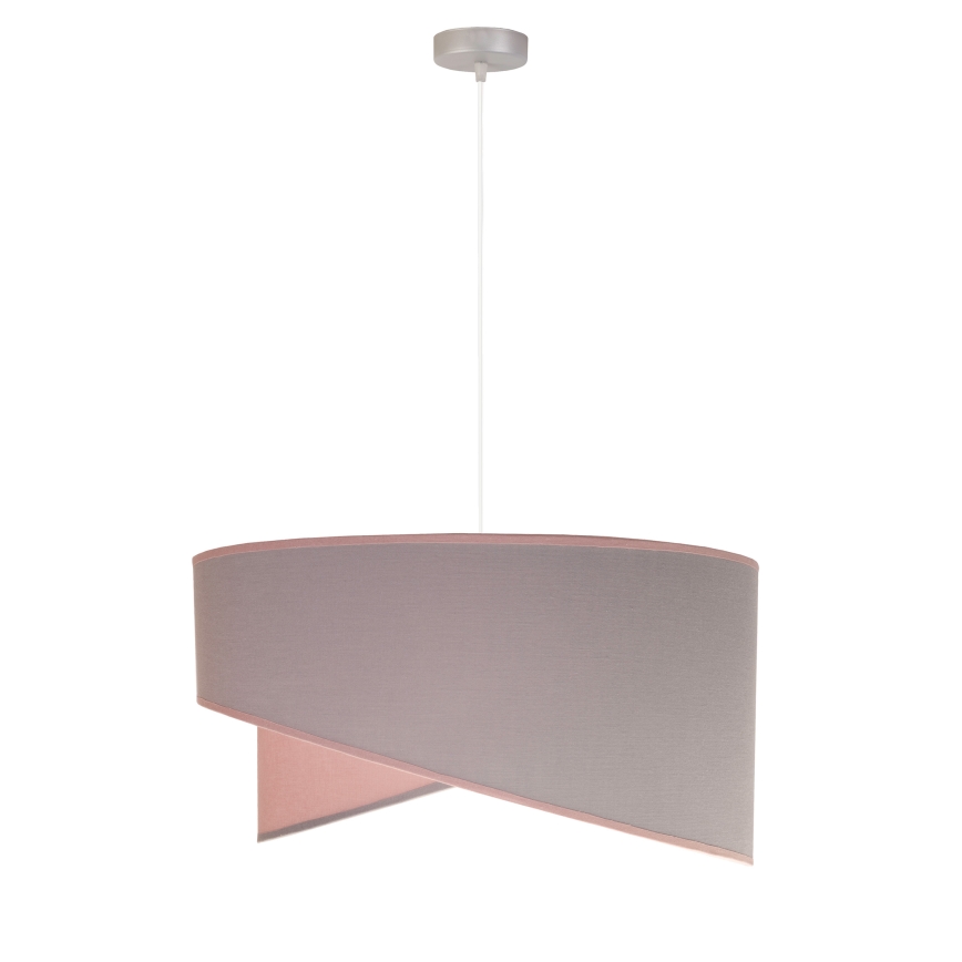 Duolla - Csillár zsinóron CELLO 1xE27/40W/230V átm. 45 cm rózsaszín