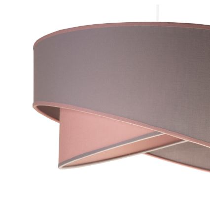Duolla - Csillár zsinóron CELLO 1xE27/40W/230V átm. 45 cm rózsaszín