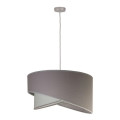 Duolla - Csillár zsinóron CELLO 1xE27/40W/230V átm. 45 cm szürke/zöld