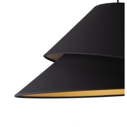 Duolla - Csillár zsinóron COCO 1xE27/40W/230V átm. 50 cm fekete