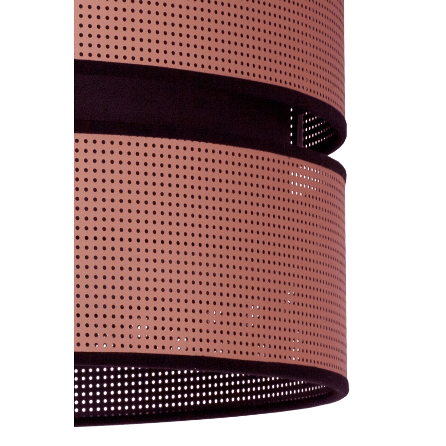 Duolla - Csillár zsinóron COPPER SHINY 1xE27/15W/230V átm. 40 cm réz/fekete