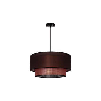 Duolla - Csillár zsinóron COPPER SHINY 1xE27/15W/230V átm. 45 cm barna/réz