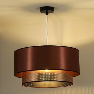Duolla - Csillár zsinóron COPPER SHINY 1xE27/15W/230V átm. 45 cm réz