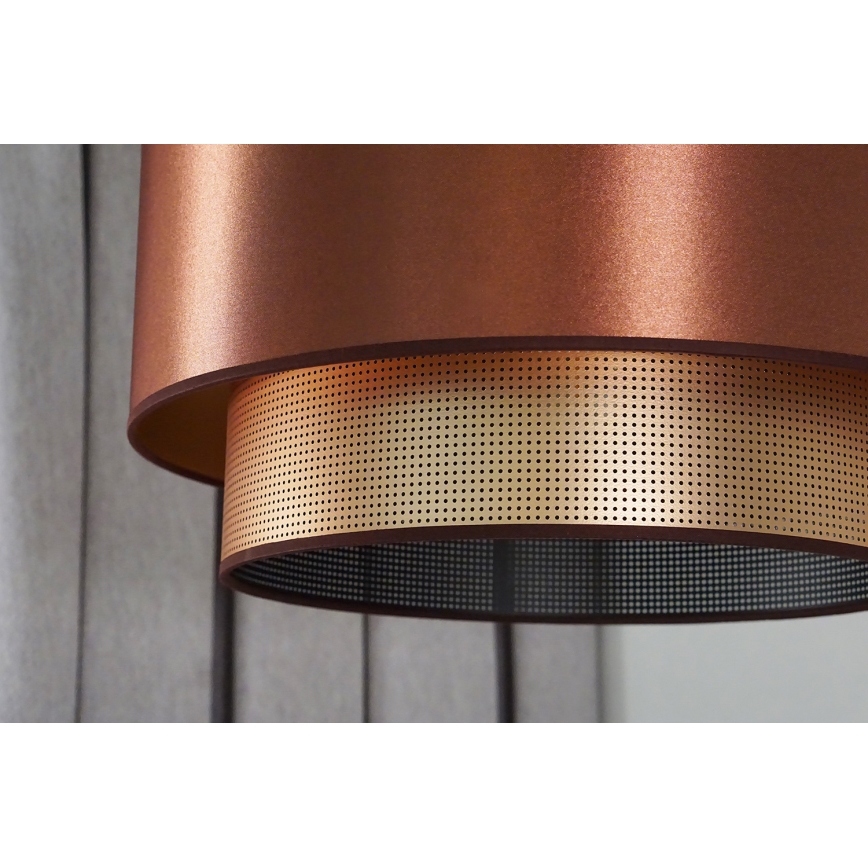 Duolla - Csillár zsinóron COPPER SHINY 1xE27/15W/230V átm. 45 cm réz