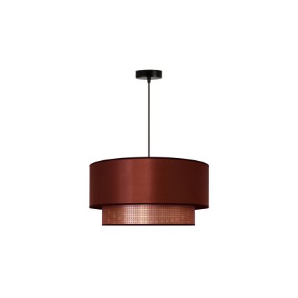 Duolla - Csillár zsinóron COPPER SHINY 1xE27/15W/230V átm. 45 cm réz