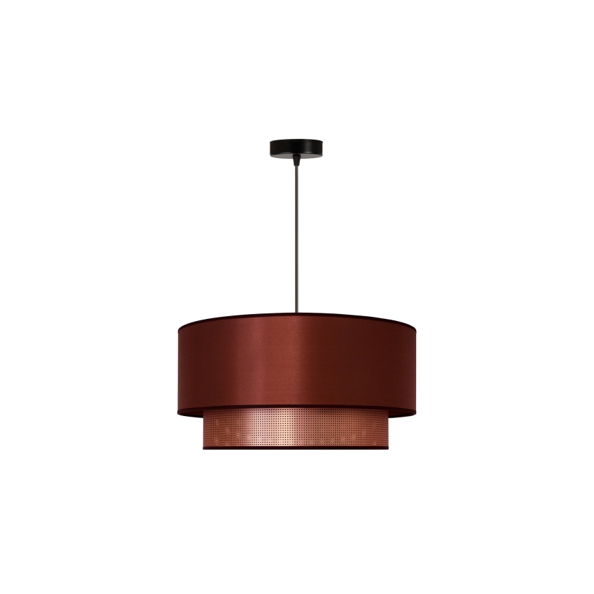 Duolla - Csillár zsinóron COPPER SHINY 1xE27/15W/230V átm. 45 cm réz