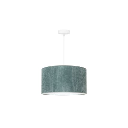 Duolla - Csillár zsinóron CORDUROY 1xE27/15W/230V átm. 40 cm világoskék
