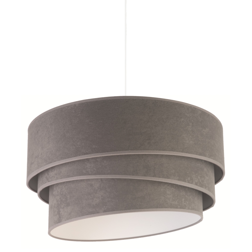 Duolla - Csillár zsinóron DEVON 1xE27/40W/230V átm. 45 cm szürke