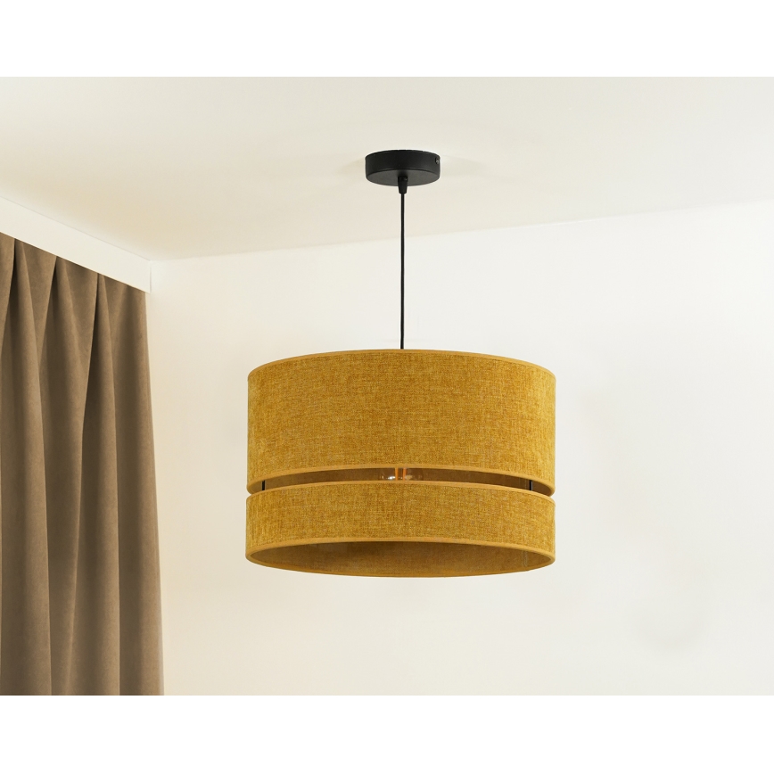 Duolla - Csillár zsinóron DOUBLE 1xE27/15W/230V átm. 40 cm narancs