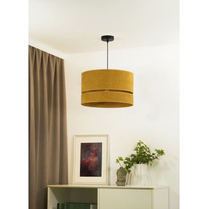 Duolla - Csillár zsinóron DOUBLE 1xE27/15W/230V átm. 40 cm narancs