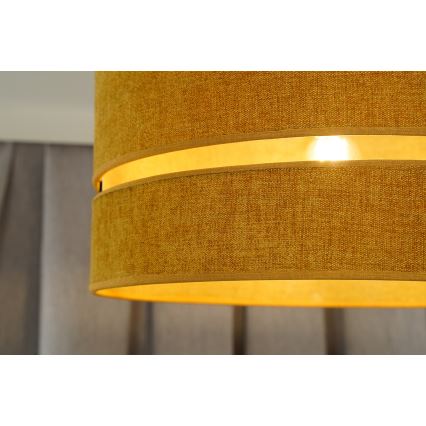 Duolla - Csillár zsinóron DOUBLE 1xE27/15W/230V átm. 40 cm narancs