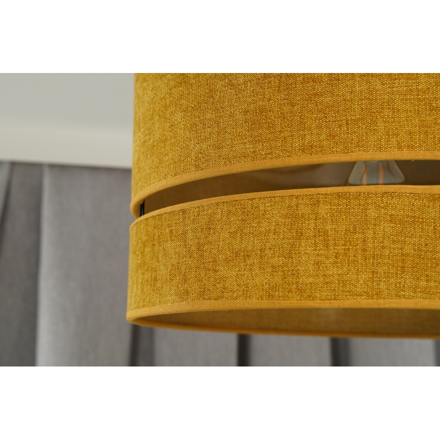 Duolla - Csillár zsinóron DOUBLE 1xE27/15W/230V átm. 40 cm narancs