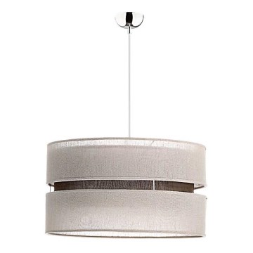 Duolla - Csillár zsinóron DUO 1xE27/15W/230V átm. 40 cm bézs