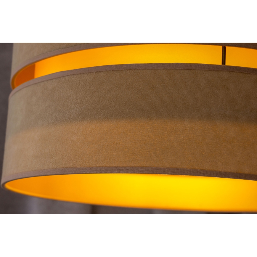 Duolla - Csillár zsinóron DUO 1xE27/15W/230V átm. 40 cm bézs