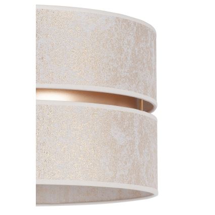 Duolla - Csillár zsinóron DUO 1xE27/15W/230V átm. 40 cm fehér/arany