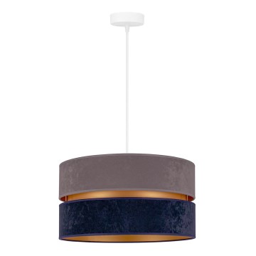 Duolla - Csillár zsinóron DUO 1xE27/15W/230V átm. 40 cm kék