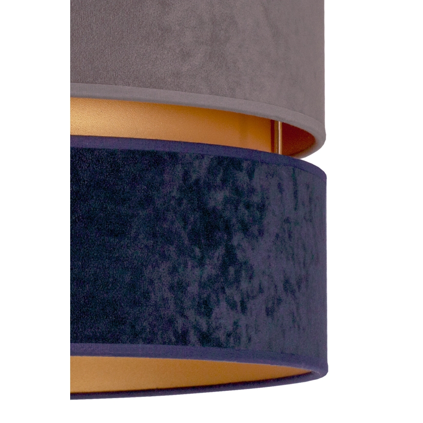 Duolla - Csillár zsinóron DUO 1xE27/15W/230V átm. 40 cm kék