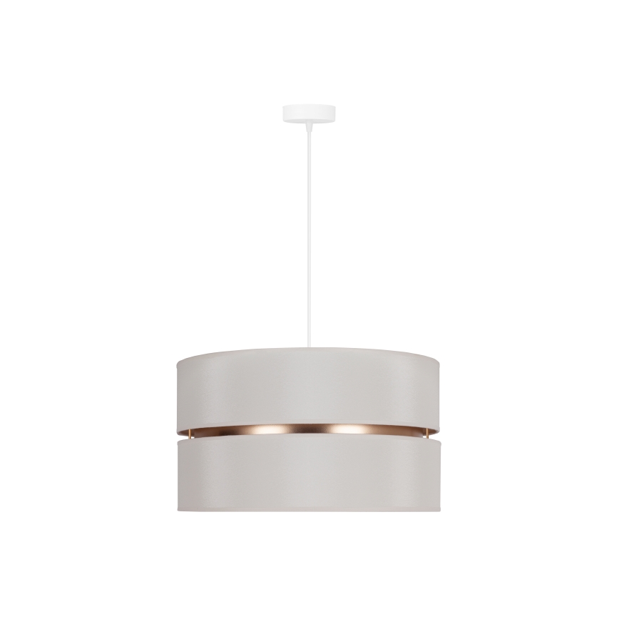 Duolla - Csillár zsinóron DUO 1xE27/15W/230V átm. 40 cm krémes/arany