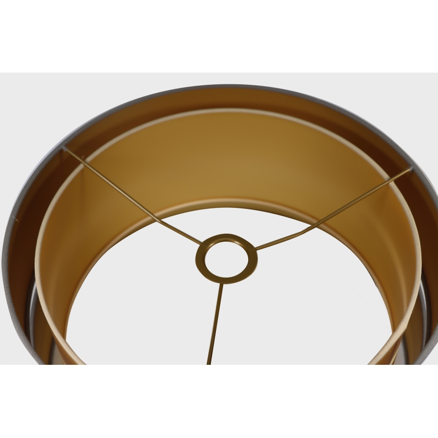 Duolla - Csillár zsinóron DUO 1xE27/15W/230V átm. 40 cm szürke
