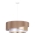 Duolla - Csillár zsinóron KOBO 1xE27/15W/230V átm. 45 cm bézs/arany/fehér
