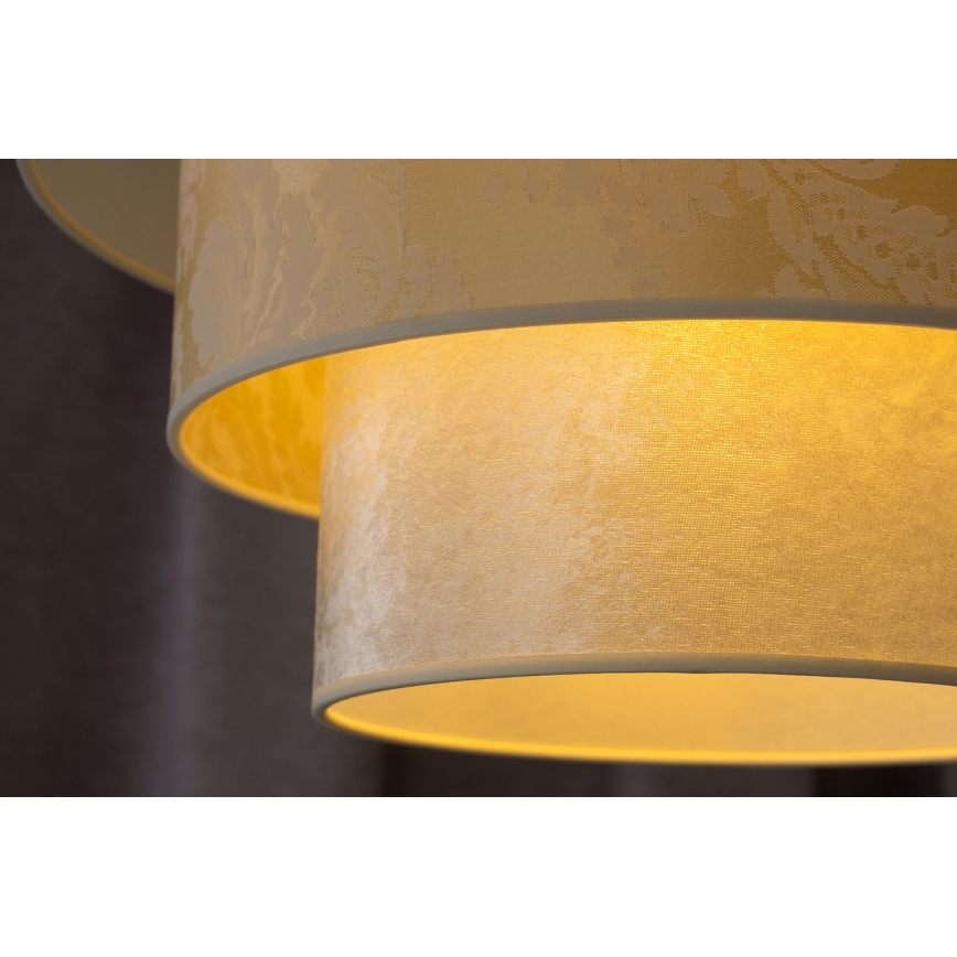 Duolla - Csillár zsinóron LUNETA 1xE27/40W/230V átm. 45 cm krémes