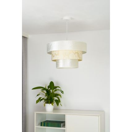 Duolla - Csillár zsinóron LUNETA 1xE27/40W/230V átm. 45 cm krémes