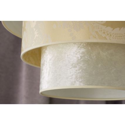 Duolla - Csillár zsinóron LUNETA 1xE27/40W/230V átm. 45 cm krémes