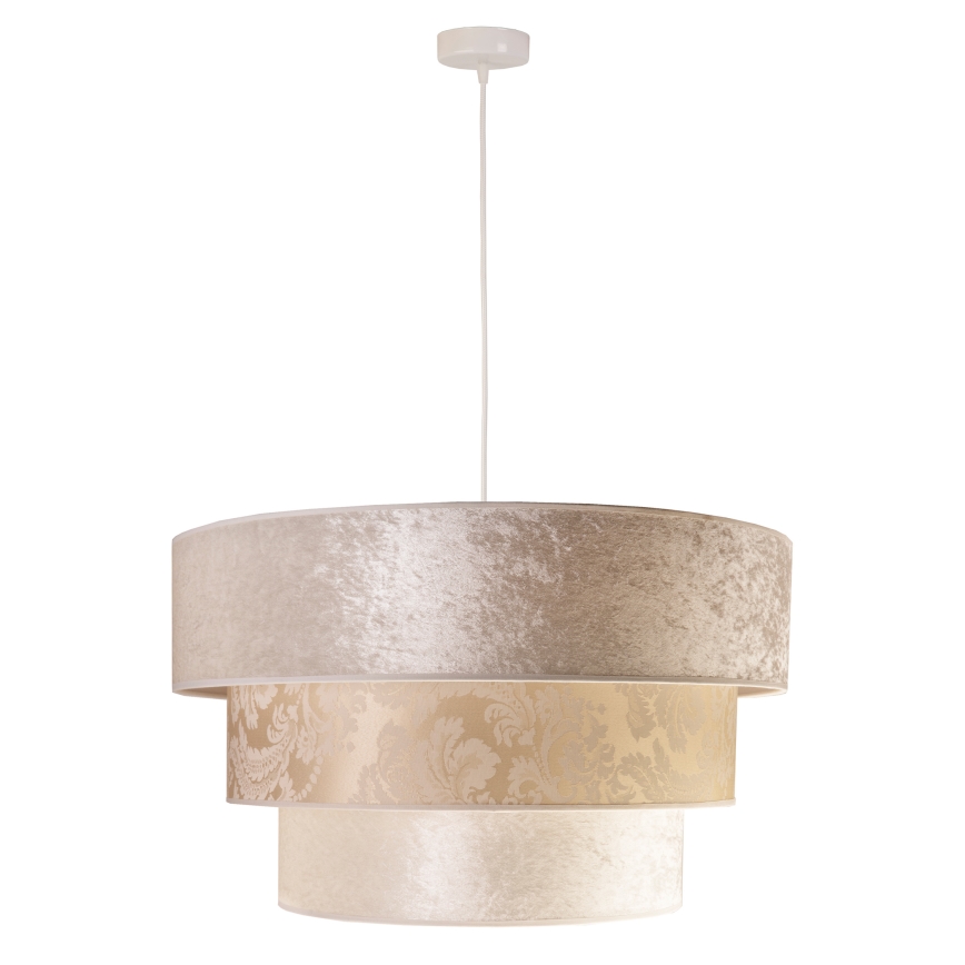 Duolla - Csillár zsinóron LUNETA 1xE27/40W/230V átm. 45 cm krémes