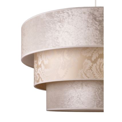 Duolla - Csillár zsinóron LUNETA 1xE27/40W/230V átm. 45 cm krémes