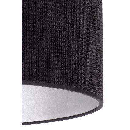 Duolla - Csillár zsinóron LYON 1xE27/15W/230V átm. 40 cm fekete