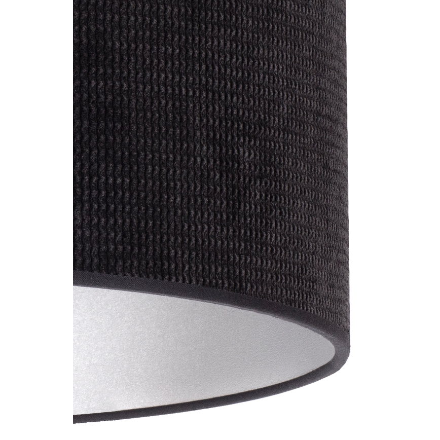 Duolla - Csillár zsinóron LYON 1xE27/15W/230V átm. 40 cm fekete