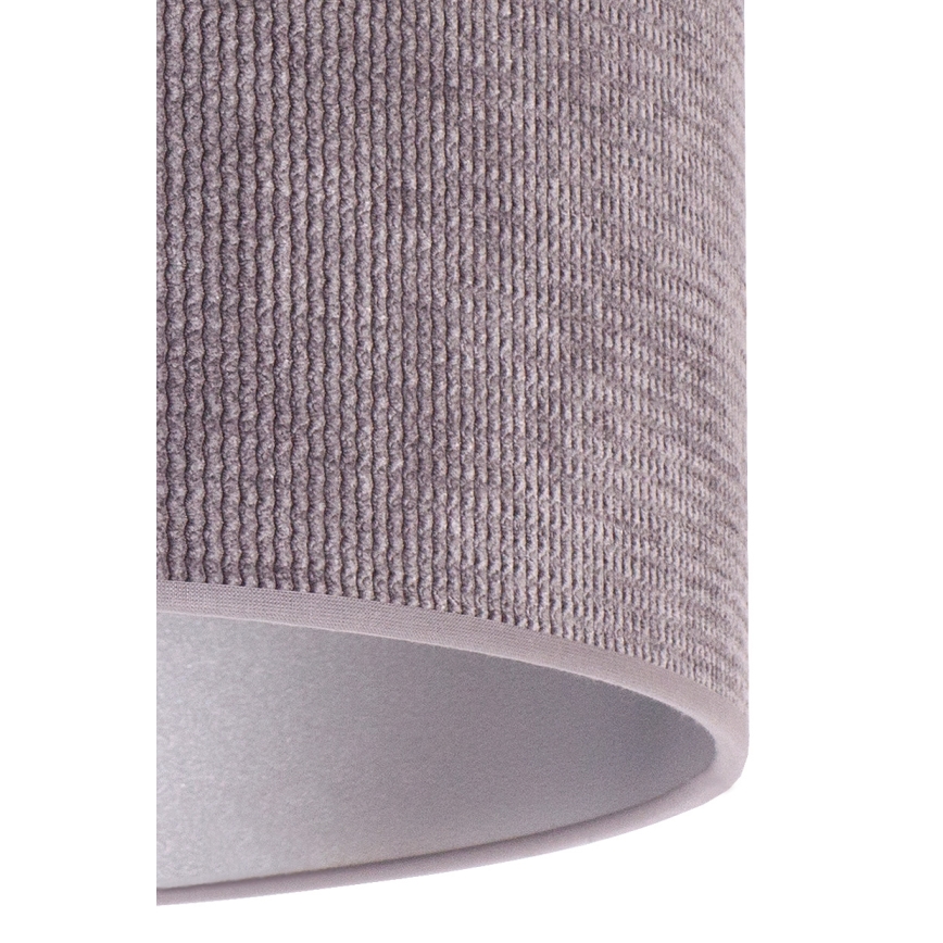 Duolla - Csillár zsinóron LYON 1xE27/15W/230V átm. 40 cm szürke