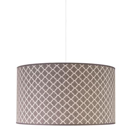 Duolla - Csillár zsinóron MAROKO 1xE27/40W/230V átm. 45 cm szürke