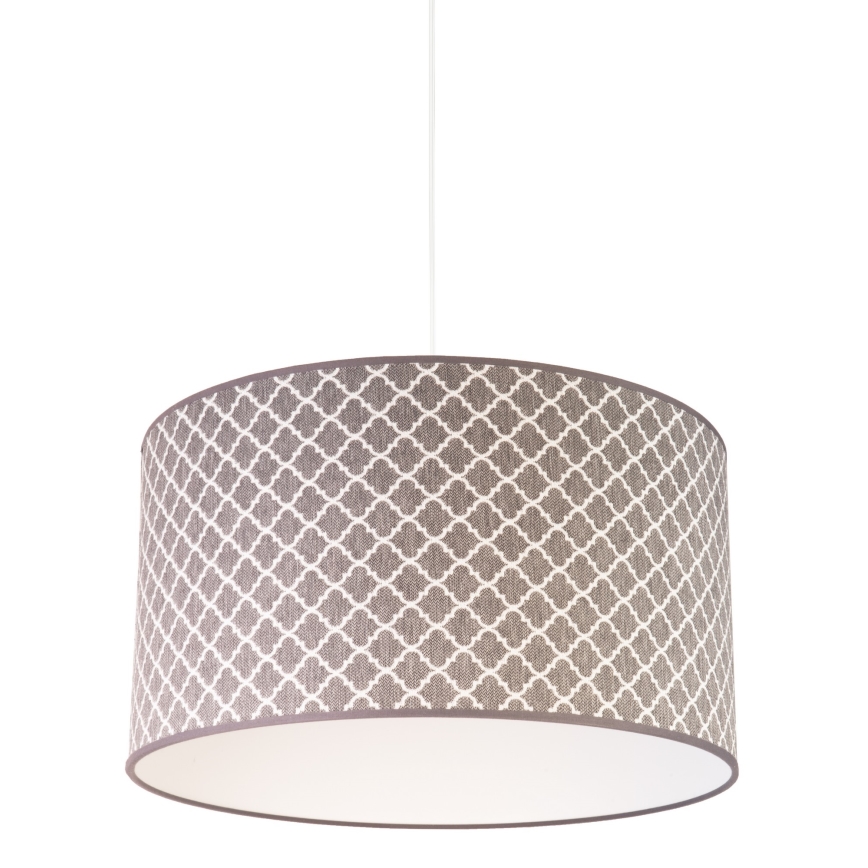 Duolla - Csillár zsinóron MAROKO 1xE27/40W/230V átm. 45 cm szürke