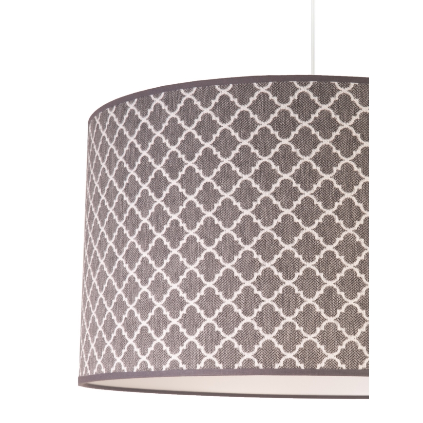 Duolla - Csillár zsinóron MAROKO 1xE27/40W/230V átm. 45 cm szürke