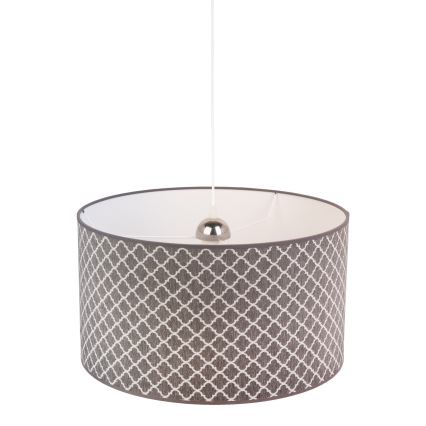 Duolla - Csillár zsinóron MAROKO 1xE27/40W/230V átm. 45 cm szürke