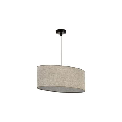 Duolla - Csillár zsinóron OVAL 1xE27/15W/230V barna