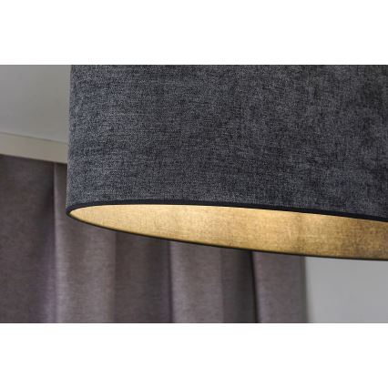 Duolla - Csillár zsinóron OVAL 1xE27/15W/230V szürke