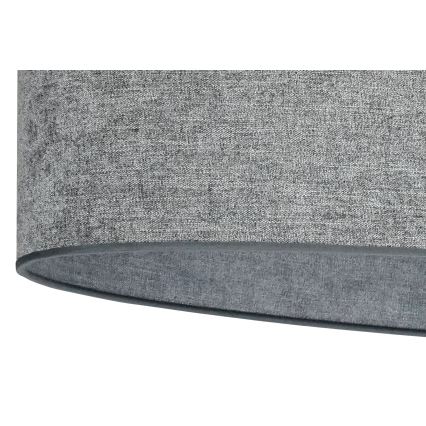 Duolla - Csillár zsinóron OVAL 2xE27/15W/230V szürke