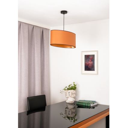 Duolla - Csillár zsinóron OVAL VEGAN 1xE27/15W/230V barna