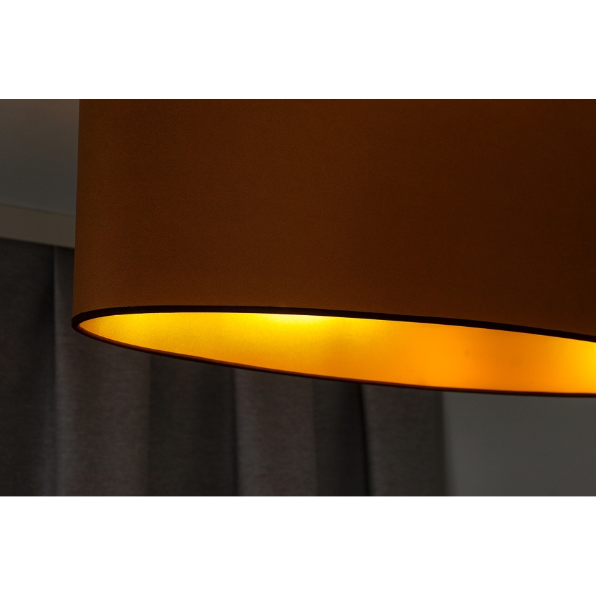 Duolla - Csillár zsinóron OVAL VEGAN 1xE27/15W/230V barna
