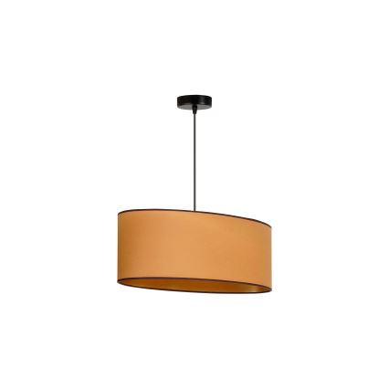 Duolla - Csillár zsinóron OVAL VEGAN 1xE27/15W/230V barna