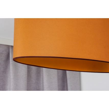 Duolla - Csillár zsinóron OVAL VEGAN 2xE27/15W/230V barna