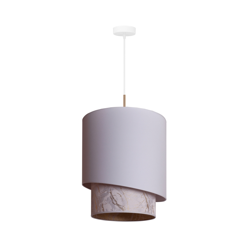 Duolla - Csillár zsinóron PARIS 1xE27/15W/230V á. 40 cm fehér/bézs