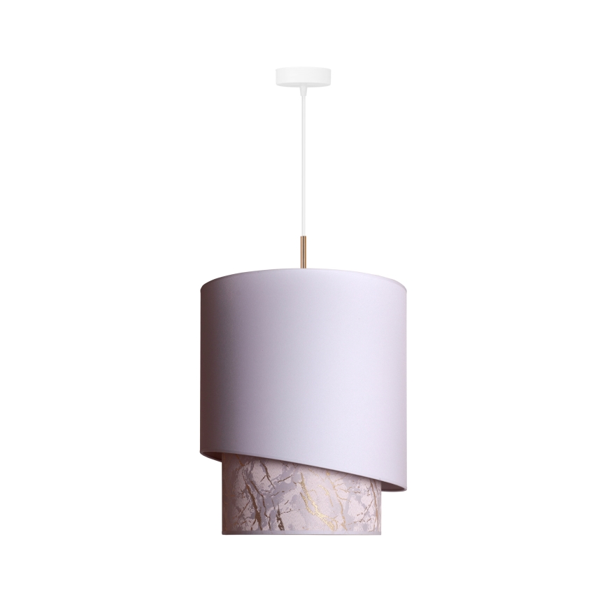 Duolla - Csillár zsinóron PARIS 1xE27/15W/230V á. 40 cm fehér/bézs