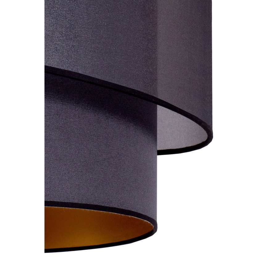 Duolla - Csillár zsinóron PARIS 1xE27/15W/230V á. 40 cm fekete/arany