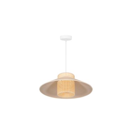 Duolla - Csillár zsinóron RIO RATTAN 1xE27/15W/230V átm. 45 cm bézs/rattan